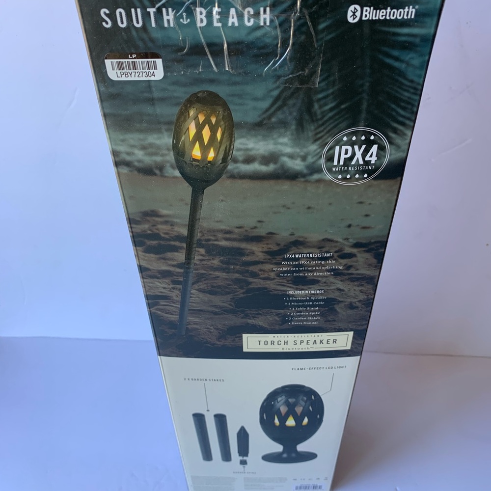 South Beach Wireless Bluetooth Tiki Torch Speaker.